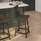 Flash Furniture Gwendolyn Commercial Solid Wood Modern Farmhouse Swivel Counter Height Barstool in Gray Wash Walnut ES-G1-24-GY-GG - alternate 2
